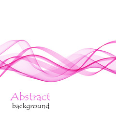 Abstract background with pink waves