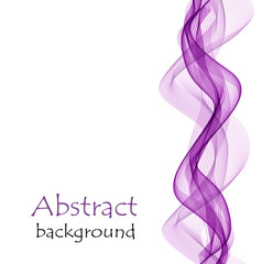 Abstract background with purple waves