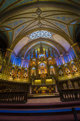 Obraz premium Interior of Notre Dame Basilica, Montreal, Canada