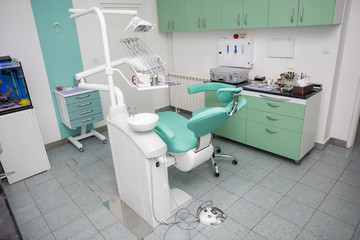Interior of a new modern dental office