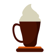 coffee cup espresso cream vector illustration eps 10