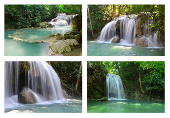 Picture collection of Erawan Waterfall, Kanchanaburi, Thailand