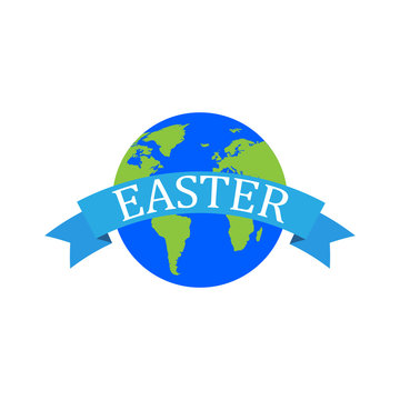 Easter Jesus. Vector illustration. World Easter Concept.