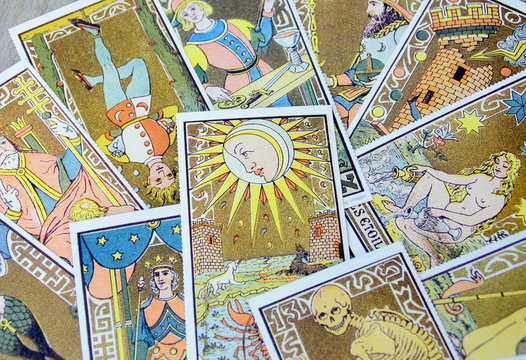 fond cartes de cartomancie
