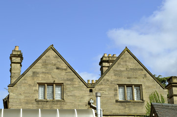 Weston Hall hotel gable end in Warwickshire
