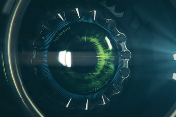 Round robotic eye