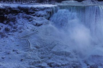 Niagara falls in winter 