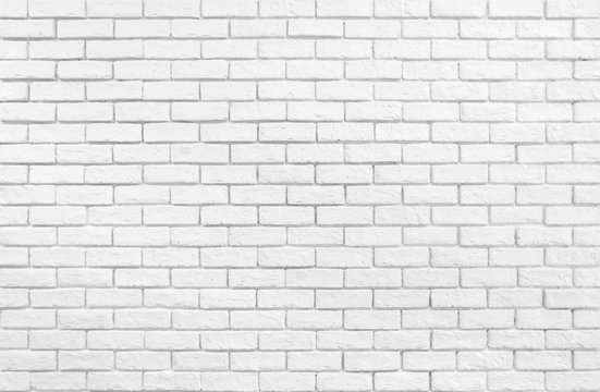 Fototapeta White brick wall wallpaper