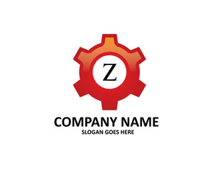 Z Letter Gear Logo