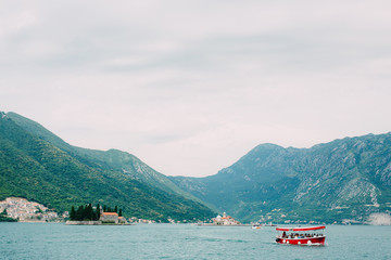 The island of Gospa od Skrpela, Kotor Bay, Montenegro.