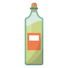 bottle juice fresh healthy vector illustration eps 10