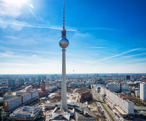 panoramic view of berlin skyline