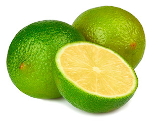 lime isolated on white background