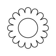 cute sunflower isolated icon vector illustration design