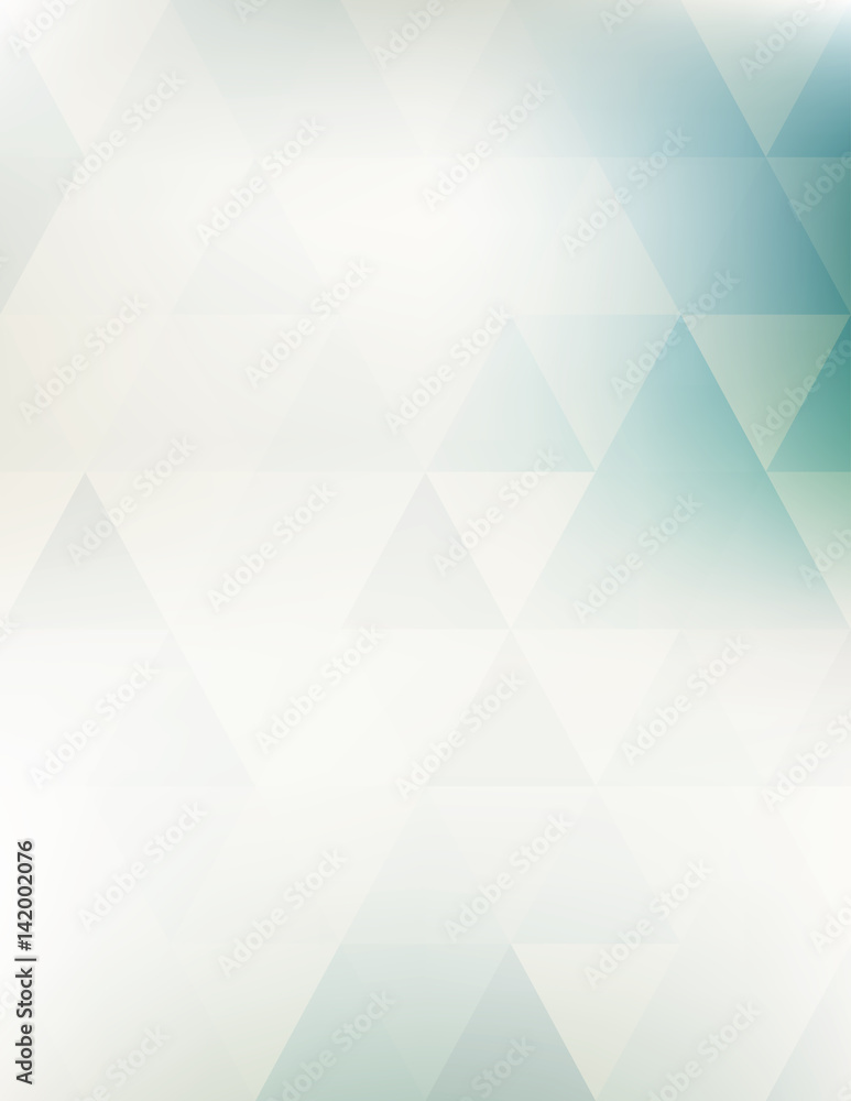 Poster Simple pale geometric pattern with triangles