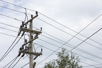 Intersection of air power lines
