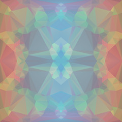 Seamless Background with abstract fractal pattern made of colorful geometric shapes