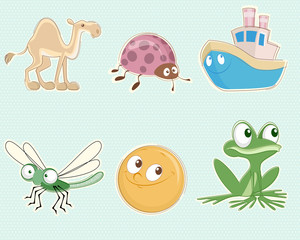 Six toys set