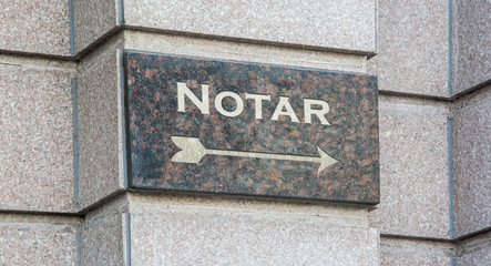 Schild 204 - Notar