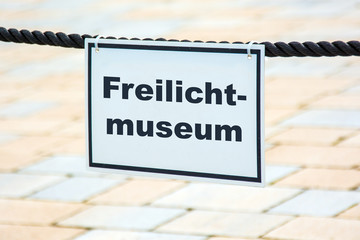 Schild 119 - Freilichtmuseum - obrazy, fototapety, plakaty
