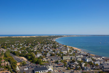 Cape Cod seashore, viewed from Pilgrim Monument, Massachusetts