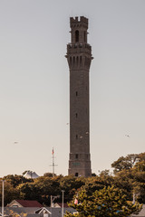 Obraz premium Pilgrim Tower in Provincetown, Cape Cod