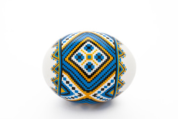 Easter egg isolated on white background 