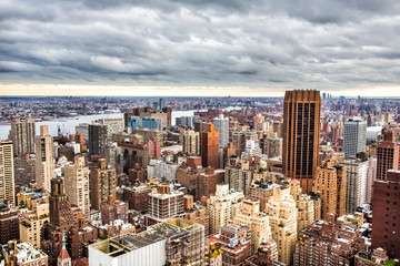Fototapeta na wymiar New York City Manhattan aerial view