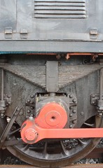 close up of diesel wheel