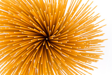 Flower of whole wheat spaghetti