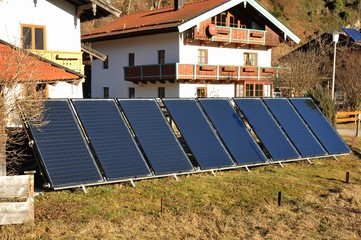 Solaranlage auf Ziegeldach