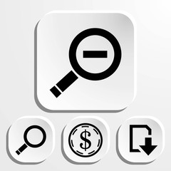 search icon stock vector illustration flat design