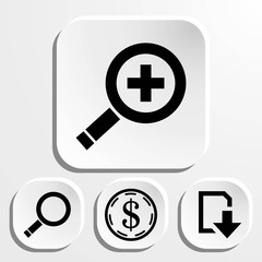 Obraz premium search icon stock vector illustration flat design