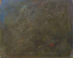Close up of oil painting texture with brush strokes and palette knife strokes