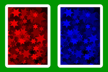 Playing Card Back Designs, star - pattern,