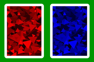 Playing Card Back Designs, Triangle - pattern