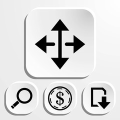 arrow icon stock vector illustration flat design
