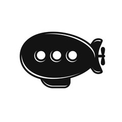 Airship zeppelin illustration