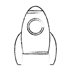 rocket transport space vehicle sketch vector illustration eps 10