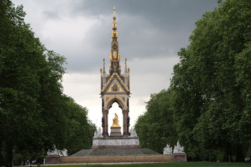 Prince Albert Memorial in Kensington Gardens in London, United Kingdom