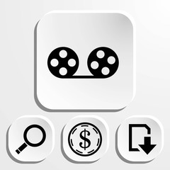 video icon stock vector illustration flat design
