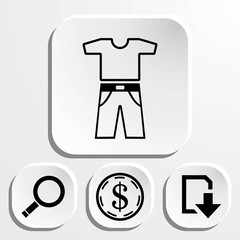 clothing icon stock vector illustration flat design