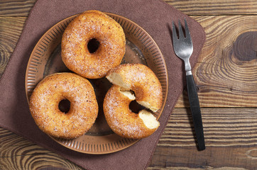 Fresh classic donuts