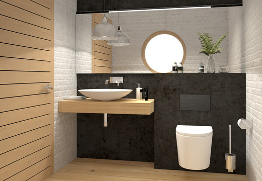 G&auml;ste-WC kleines WC Toilette Bad klein