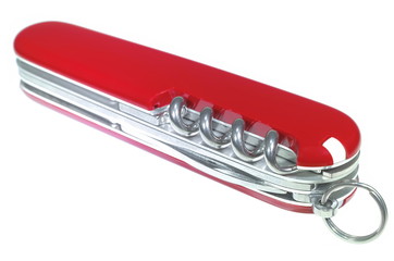 Swiss Army Knife Isolated on White