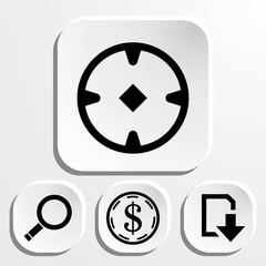 location icon stock vector illustration flat design