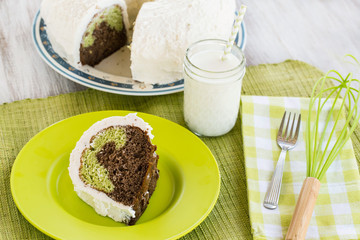 Green Dessert Pistachio Cake