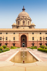 Ministries near Rashtrapati Bhavan,  the official home of the President of India