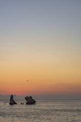 I faraglioni di Terrasini al crepuscolo, Sicilia