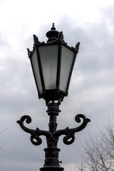 Fototapeta na wymiar Vintage street lamp. Closely.